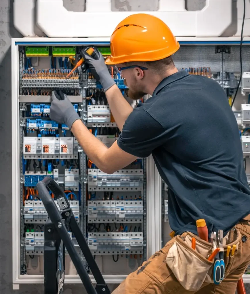 24-hour emergency electrician installing a switchboard in a residential property